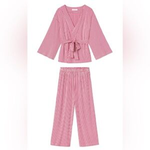 Lake Red Kimono PJS